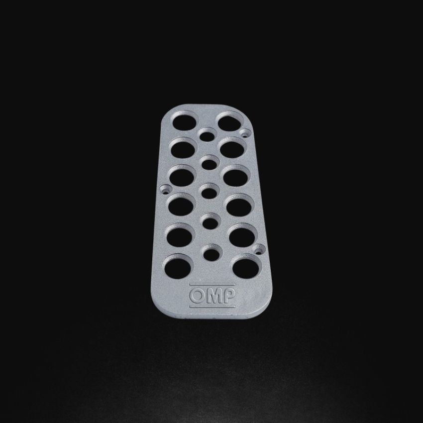 OMP RACING, INC. OMPOA0-1867-003 Driver Left Footrest Sandblasted ALuminium