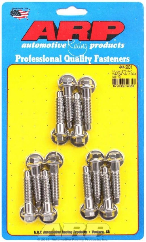 ARP ARP444-2001 Mopar Intake Bolt Kit 6pt.