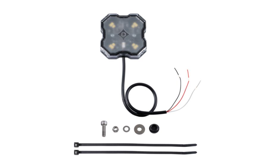 Diode Dynamics DD7429 Stage Series Single Color LED Rock Light - White Diffused Hookup (one)