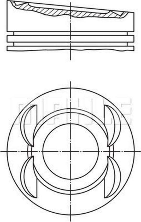 MAHLE 028 05 01 Engine Piston