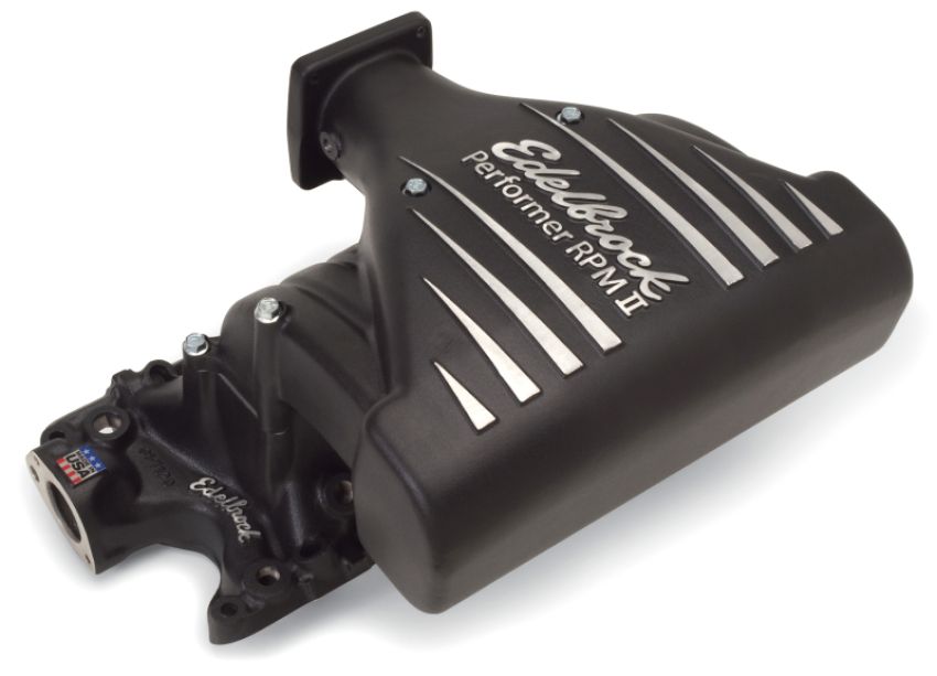 Edelbrock 71233 Intake Manifold Ford Mustang 5 0L Performer RPM II Manifold Black Finish