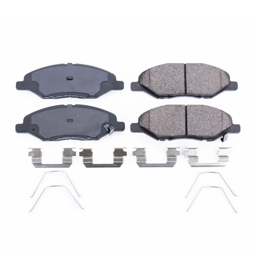 PowerStop 17-1345 PowerStop - Z17 Low-Dust Ceramic Brake Pads with Hardware