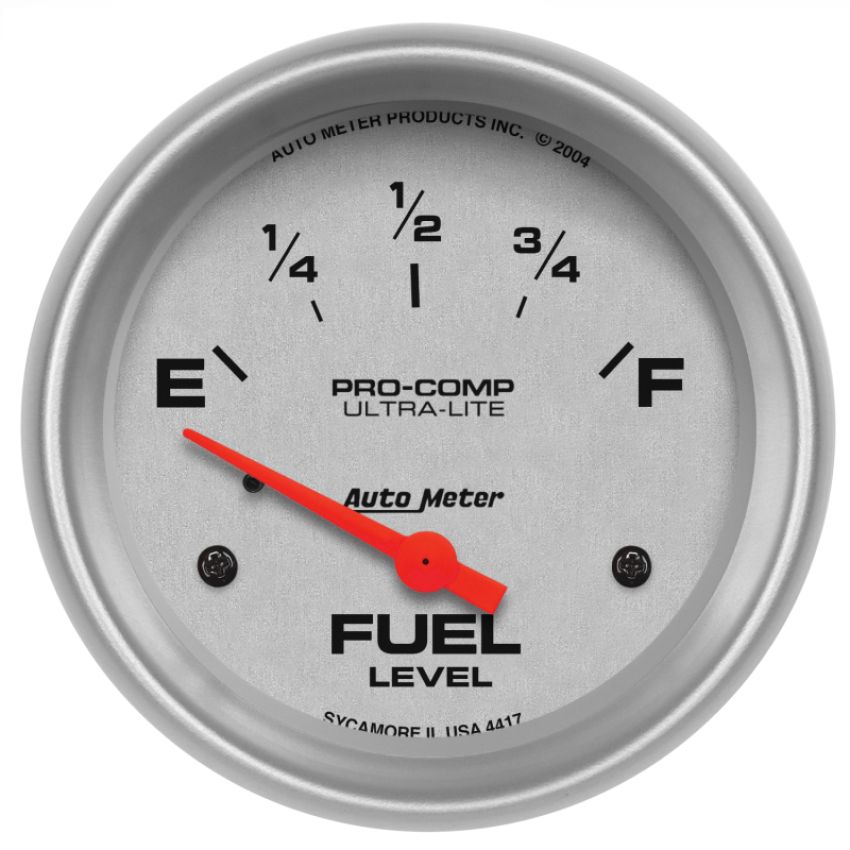2-5/8in P/C Fuel Level Gauge - GM 0-30 Ohms