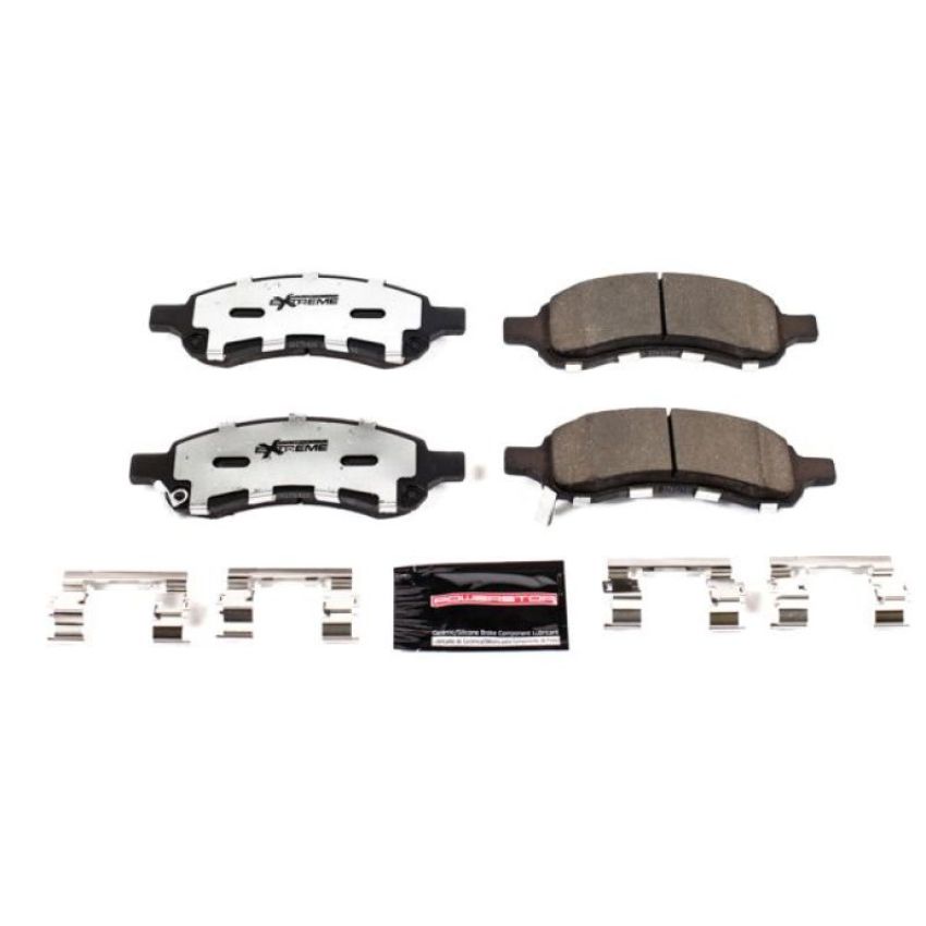PowerStop Z36-1169 PowerStop - Z36 Truck and SUV Carbon-Fiber Ceramic Brake Pads with Hardware Kit