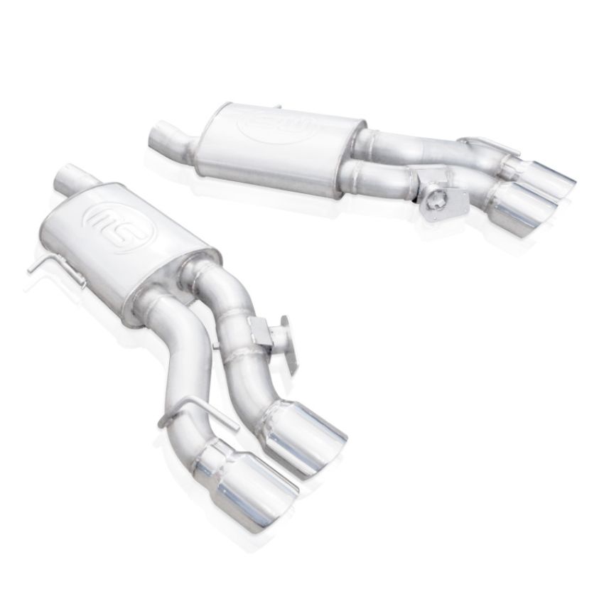 Stainless Works CTSV16MKS-PC 2016-18 Cadillac CTS-V Sedan Axleback System Dual-Mode Turbo Mufflers 4in Tips