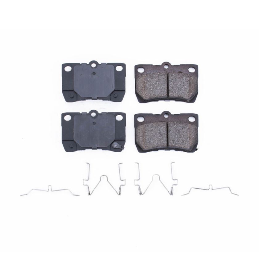PowerStop 17-1113 PowerStop - Z17 Low-Dust Ceramic Brake Pads with Hardware