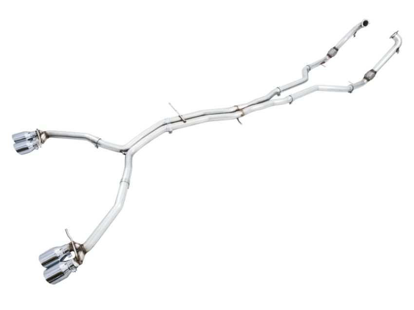 AWE Tuning 3010-42064 Audi B9 S5 Coupe 3.0T Track Edition Exhaust - Chrome Silver Tips (102mm)