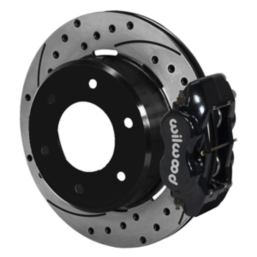 Wilwood 140-16712-D 63-87 C10/C15 Dynalite BLK Calipers 12.19in x .81in D/S Rotors 6-Lug Rear Disc Brake Kit