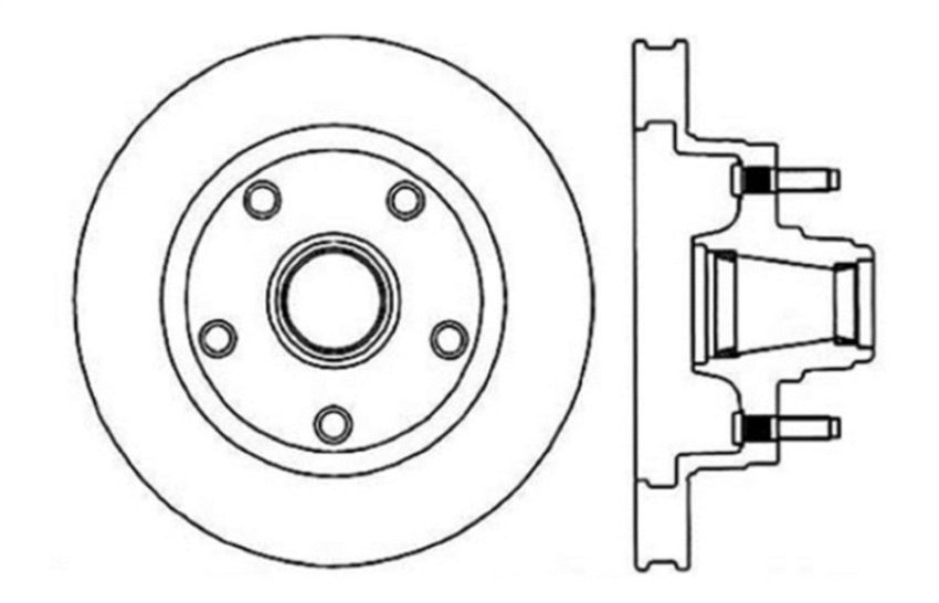Stoptech 127.65001R Slotted & Drilled Sport Brake Rotor