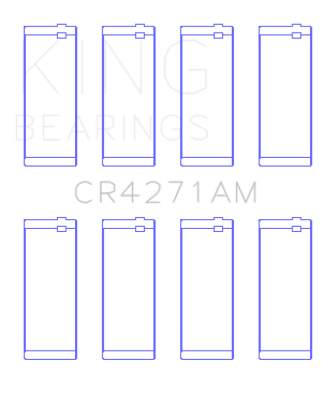 King 1/95-12/09 Chrysler/ 1/02-12/06 Jeep 148CI 2.4L L4 (Size STD) Rod Bearing Set