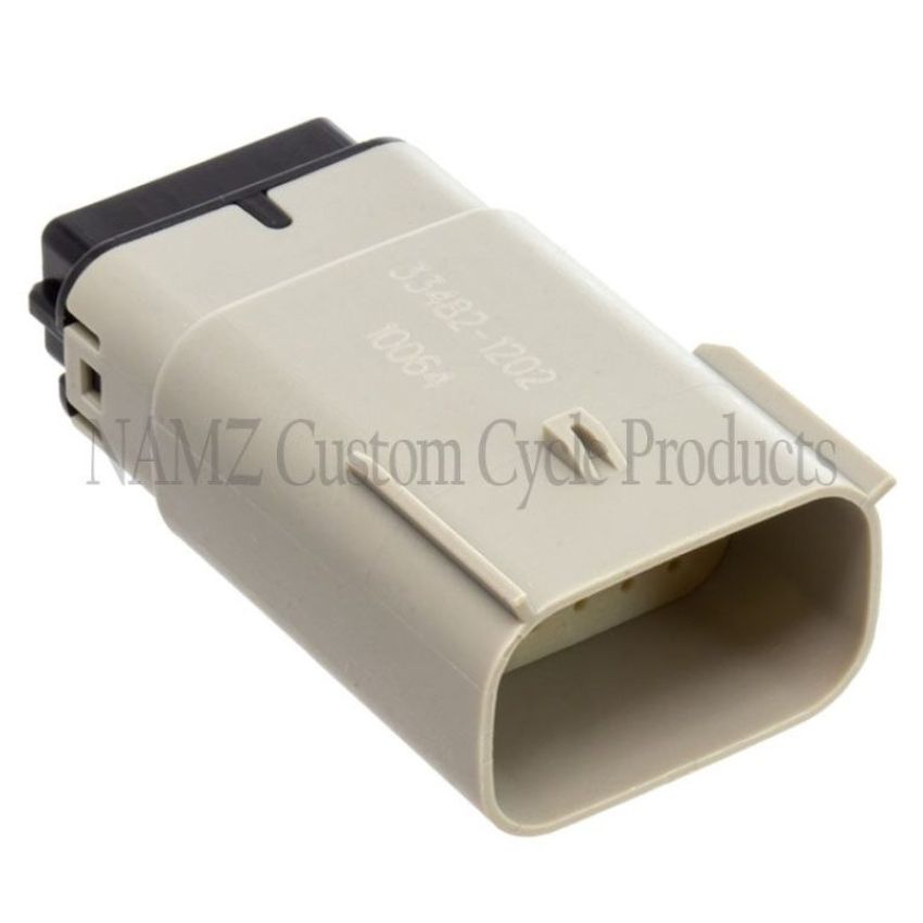 NAMZ NM-33482-1202 07-23 V-Twin Glide Right Handlebar Control Molex MX-150 12-Position Male Connector - Black