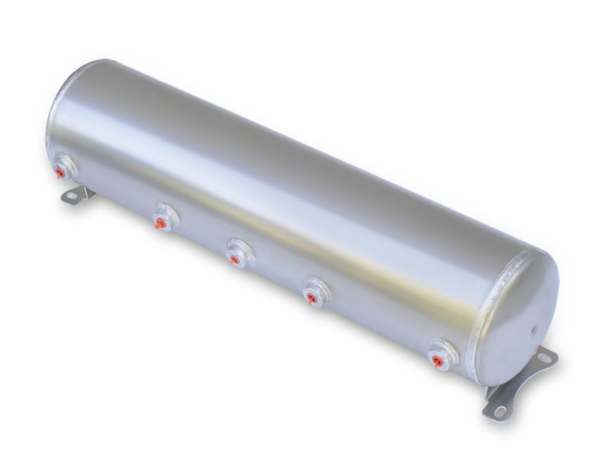 Ridetech 31915100 5 gallon aluminum air tank with four 1/4