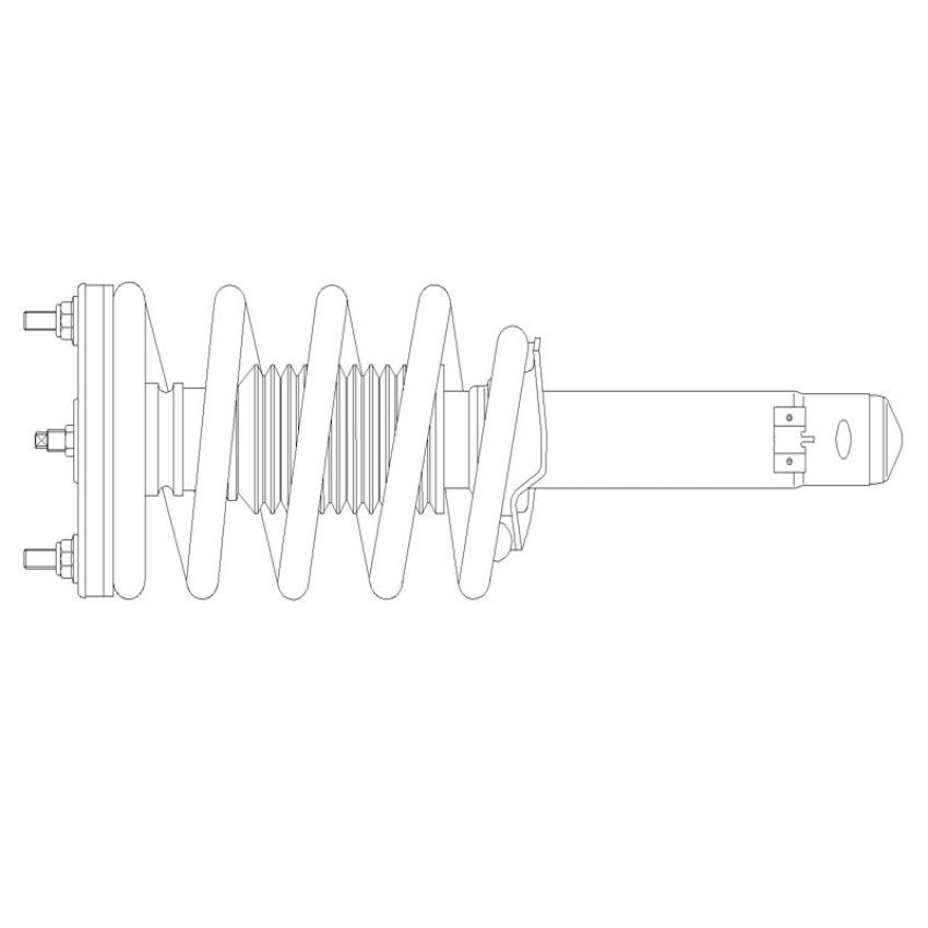 GSP 882862 Chrysler, Dodge (6.2, 6.4) Suspension Strut and Coil Spring Assembly  - Front