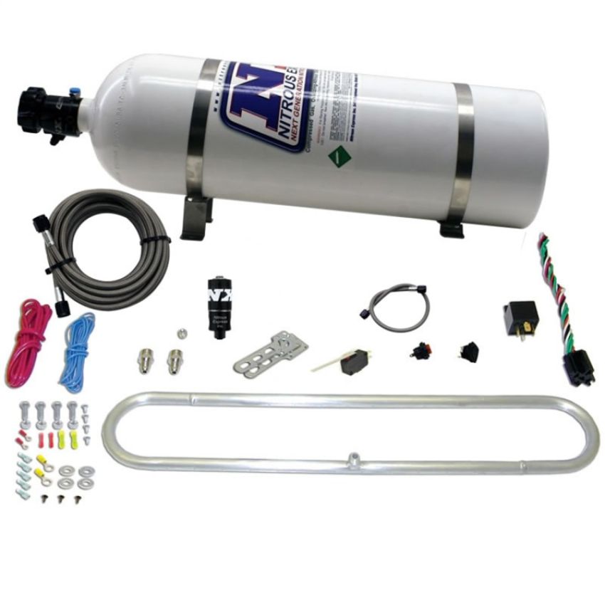 Nitrous Express 20000R-15 N-TERCOOLER SYSTEM WITH 15LB BOTTLE (Remote Mount Solenoid)
