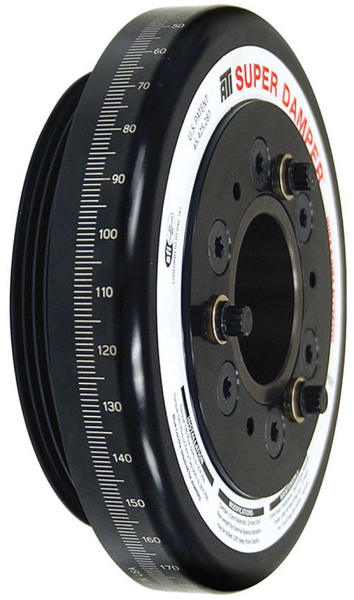 ATI ATI918456 Damper - 7.074in - Alum - Honda D - 4 Grv Rear Alum uminum Pulley - 10 Percent Underdrive