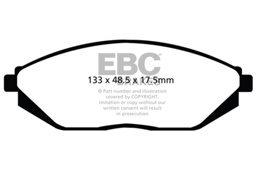 EBC Brakes DP22097 Greenstuff 2000 Series Sport Brake Pads