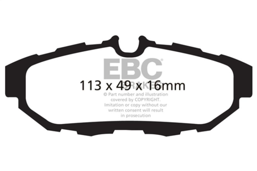 EBC Brakes DP31870C Redstuff Ceramic Low Dust Brake Pads