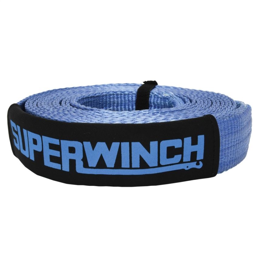 Superwinch 2518 Recovery Strap 20000 lbs 2in x 30 ft w/ Reinforced Closed-Loop Ends