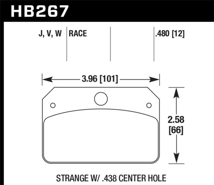 Hawk Performance HB267W.480 DTC-30 Disc Brake Pad