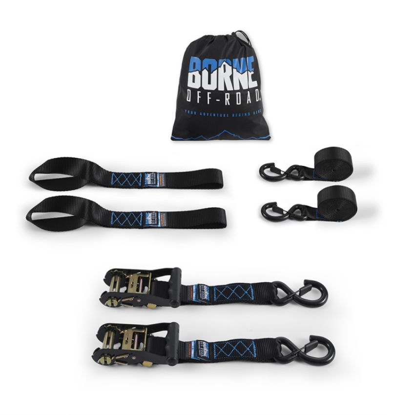 Borne Off-Road BNRTC-TDHD-2BK Ratchet Tie-Down
