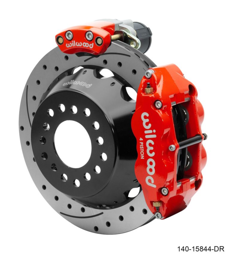 Wilwood 140-15844-DR EPB/FNSL Rear Kit 12.88in. Big Ford - SRP, Red