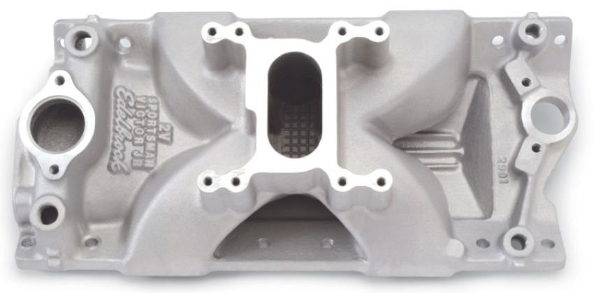 EDELBROCK EDE2901 SBC Victor Jr. Sportsman Manifold - 2 Barrel