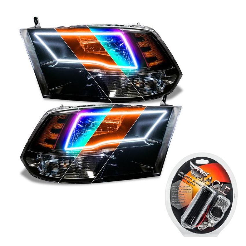 Oracle Lighting 8906-330 Pre-Assembled ColorSHIFT(tm) w/SWITCHBACK Halo Headlights - Black Housing