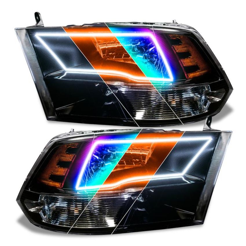 Oracle Lighting 8906-334 Pre-Assembled ColorSHIFT(tm) w/SWITCHBACK Halo Headlights - Black Housing