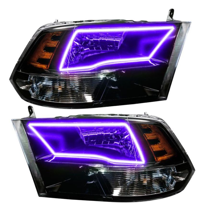 Oracle Lighting 8906-334 Pre-Assembled ColorSHIFT(tm) w/SWITCHBACK Halo Headlights - Black Housing