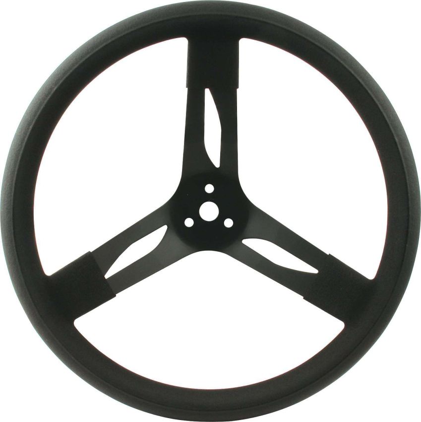 QUICKCAR RACING PRODUCTS QRP68-003 15in Steering Wheel Stl Black