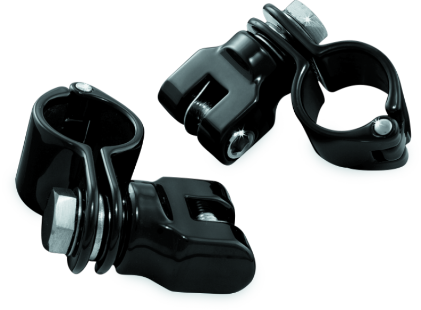 Kuryakyn 7572 1-1/4inch Magnum Quick Clamp With Clevis Black