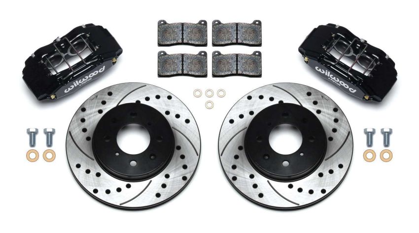 Wilwood 140-12996-D DPHA Front Caliper & Rotor Kit Drilled Honda / Acura w/ 262mm OE Rotor