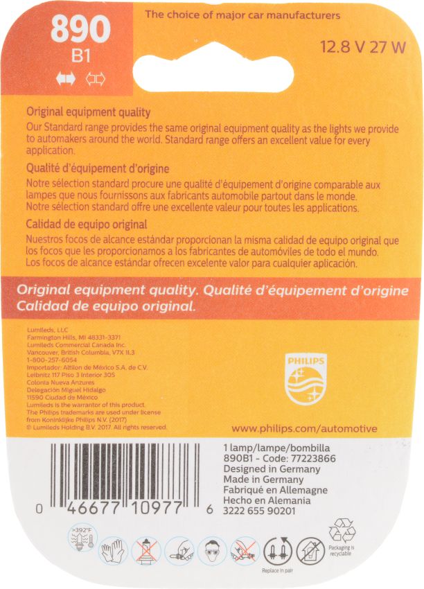 Philips 890B1 Philips Standard Fog Light 890