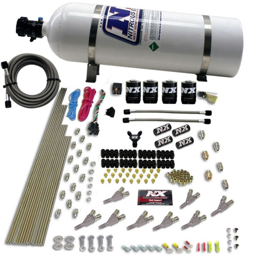 Nitrous Express 80018-15 STD NOZZLE SYSTEM WITH 12LB COMPOSITE BOTTLE