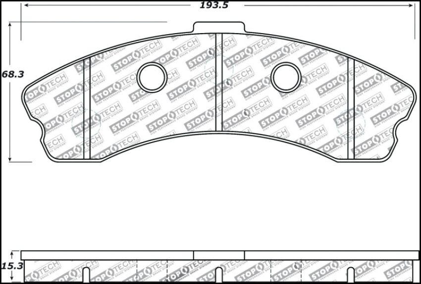 Stoptech 309.11850 Performance 06-09 Chevrolet Corvette Z06 Front Brake Pads
