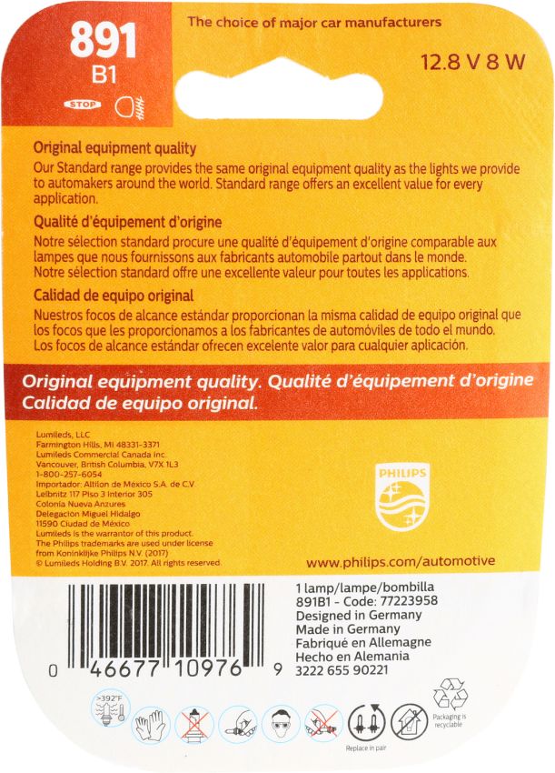 Philips 891B1 Philips Standard Fog Light 891