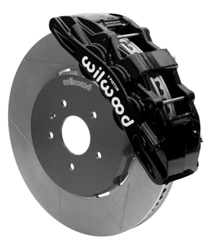 Wilwood 140-15743 SX6R Front Brake Kit 15in Slotted Black w/ Lines 14+ Chevy Corvette C7