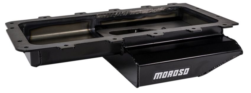 Moroso 20549 Ford 4.6/5.4L Cobra Replica (w/Rear Sump) Road Race Baffled Wet Sump 7qt 4in Steel Oil Pan