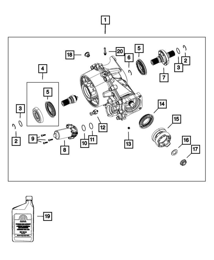 Mopar 68227765AB LUBRICANT, Gear