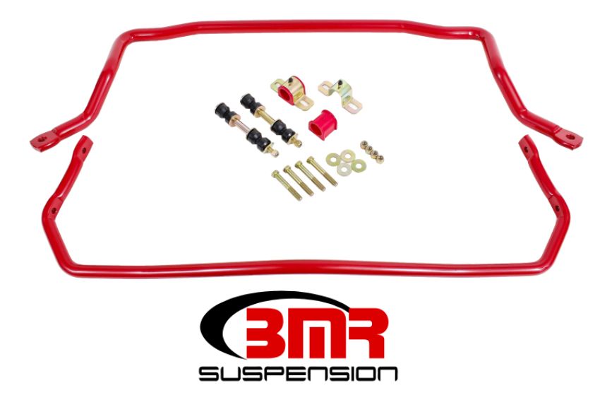BMR Suspension SB031R BMR 78-87 G-Body Front & Rear Sway Bar Kit w/ Bushings - Red