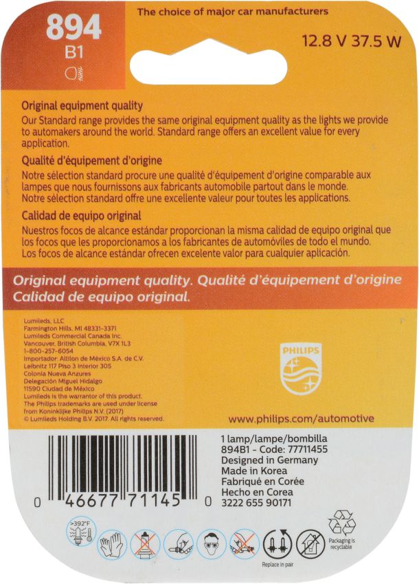 Philips 894B1 Philips Standard Fog Light 894