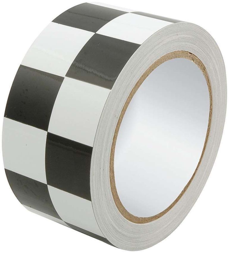 ALLSTAR PERFORMANCE ALL14149 Racers Tape 2in x 45ft Checkered Black/White