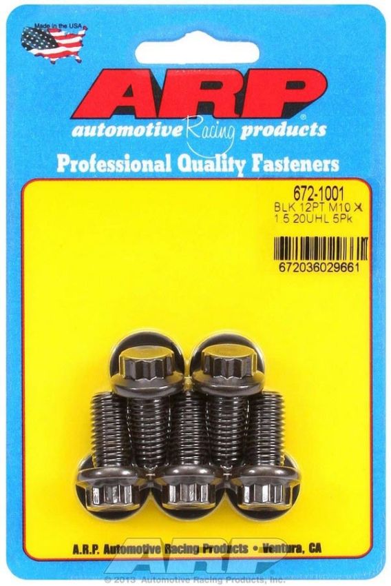 ARP ARP672-1001 Bolt Kit - 12pt. (5) 10mm x 1.5 x 20mm