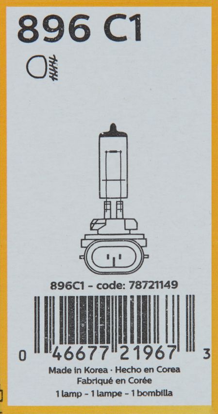Philips 896C1 Philips Standard Fog Light 896