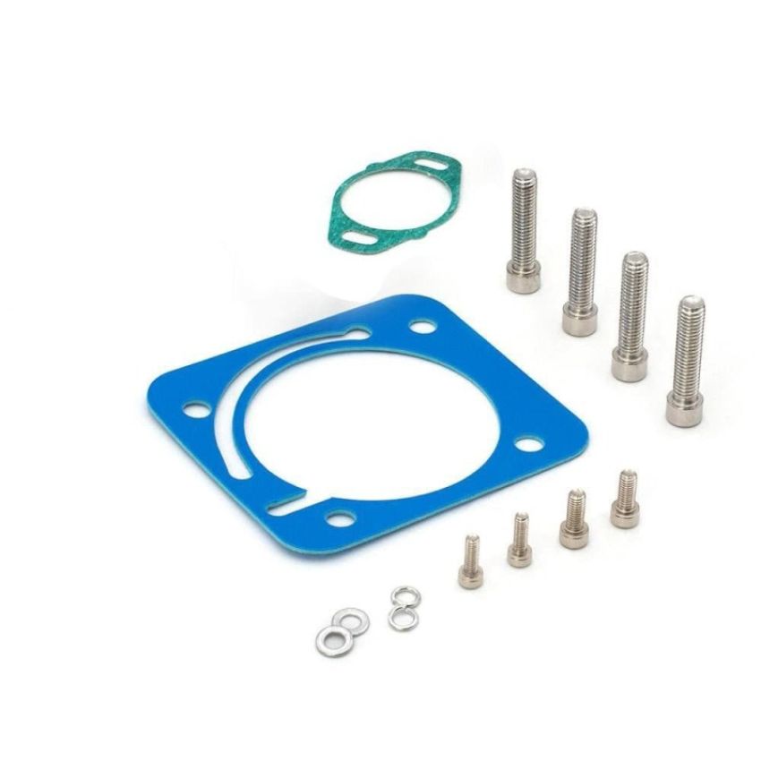BLOX Racing Honda B/D/H/F Series Engines 76mm Silver Billet Throttle Body V2 / Includes TPS