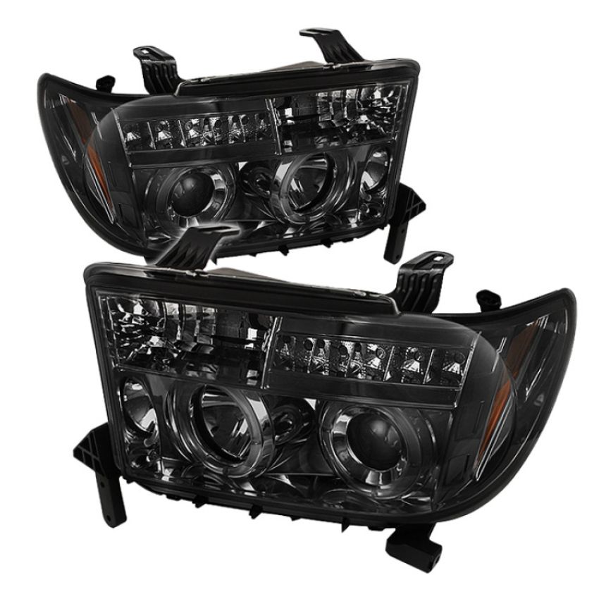 SPYDER 5012043 Projector Headlights - Eliminates AFS function - LED Halo - Smoke