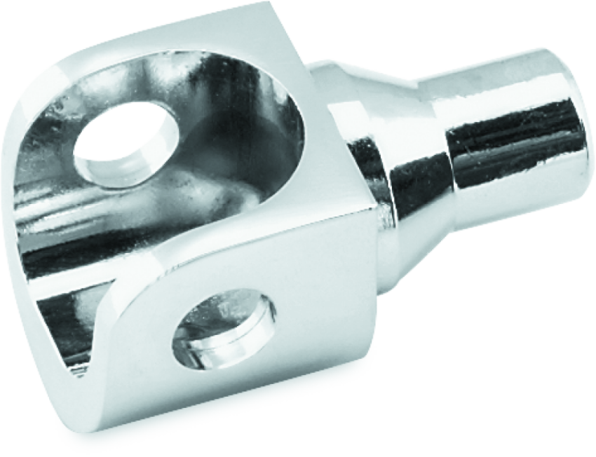 Kuryakyn 8007 Female Peg Adapter For 5/8in Square Mounts Chrome (Pair)