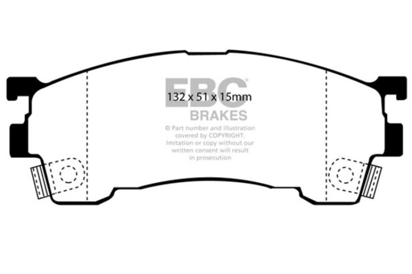 EBC Brakes DP3971C Redstuff Ceramic Low Dust Brake Pads