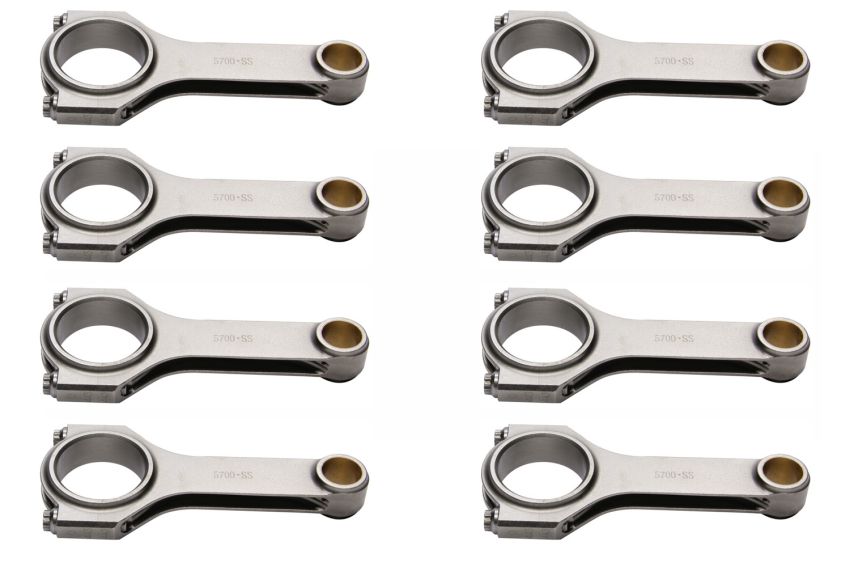 EAGLE EAGCRS5700S3D SBC 4340 Forged H-Beam Rods 5.700