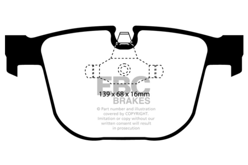 EBC Brakes DP41451R Yellowstuff Street And Track Brake Pads
